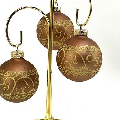 652 Set of Handpainted Ball Ornaments