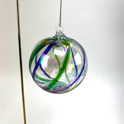656 Large Handblown DANSK Glass Ball Ornament