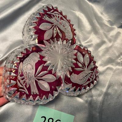 Ruby flash relish bowl