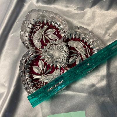 Ruby flash relish bowl