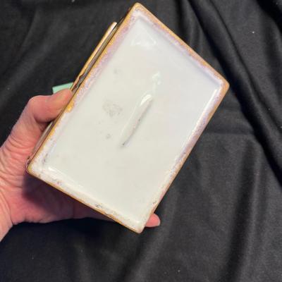 Hand painted china camelback box