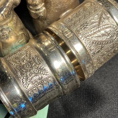 Boy & Girl Silver Plated Napkin Rings