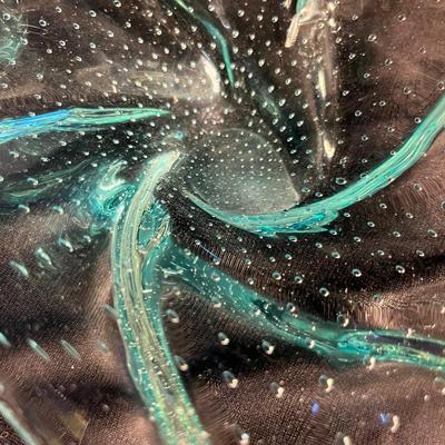 Murano Zircon Controlled bubbles bowl