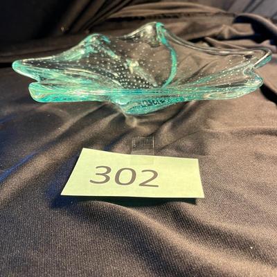 Murano Zircon Controlled bubbles bowl