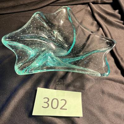 Murano Zircon Controlled bubbles bowl