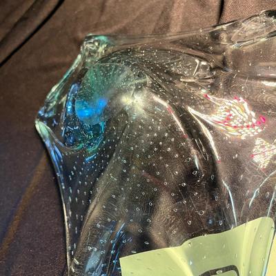 Murano Zircon Controlled bubbles bowl
