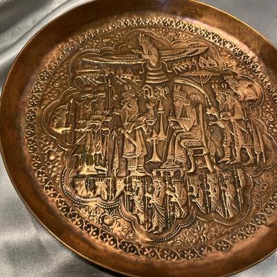 Copper Tribal style plates