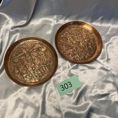 Copper Tribal style plates