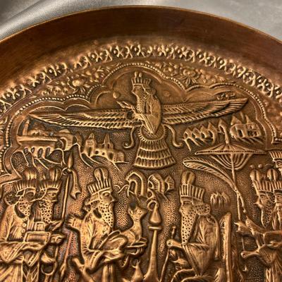 Copper Tribal style plates