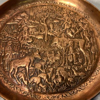 Copper Tribal style plates