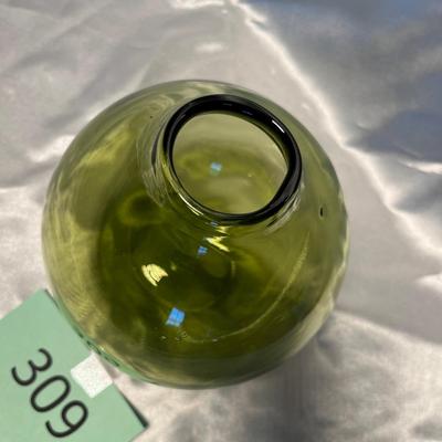 Large Olive green vase