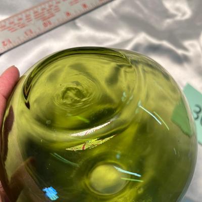 Large Olive green vase