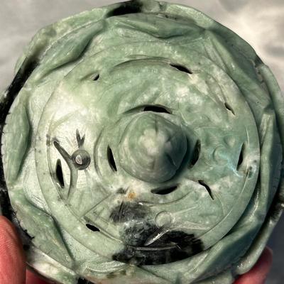 Jade/ Soap stone carved box