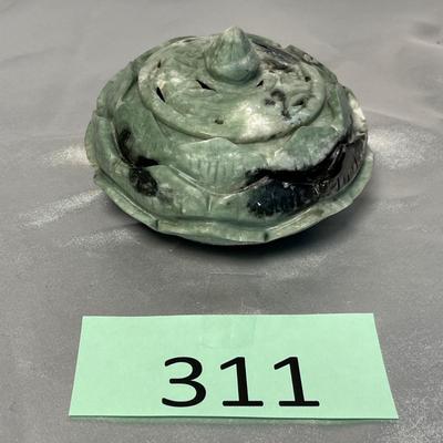 Jade/ Soap stone carved box