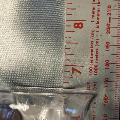 Hand cut wine glasses