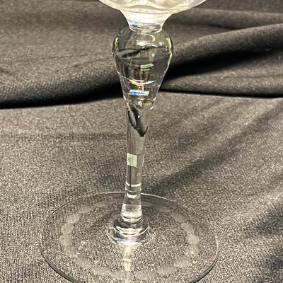 Hand cut wine glasses