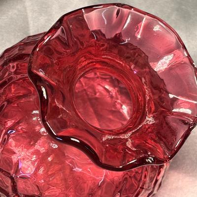 Pilgrim Cranberry vase