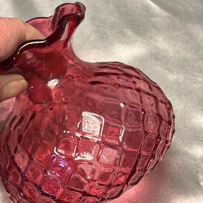 Pilgrim Cranberry vase