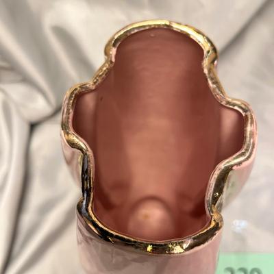 50s Pink & Gold Vase