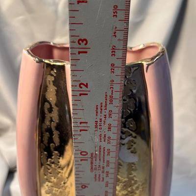 50s Pink & Gold Vase