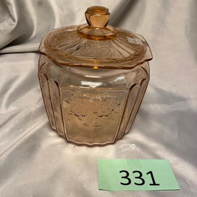 Mayfair Pink Depression Cookie Jar