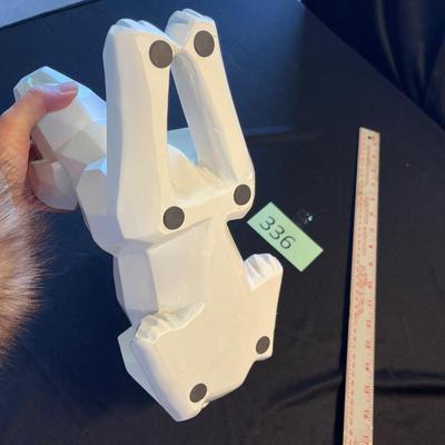 Cubist White Dog Figures