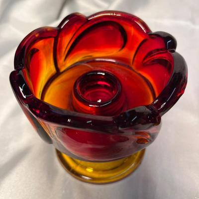 Vintage Amberina Candles