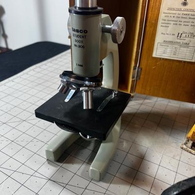 Antique Microscope and Slides