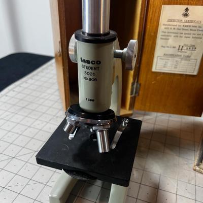 Antique Microscope and Slides