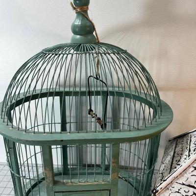 Decorative Bird Cages Blue & White