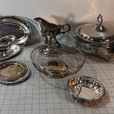 Metal Decorative Serving Items 