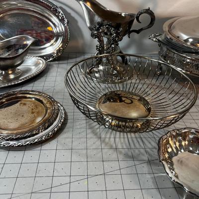 Metal Decorative Serving Items 