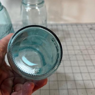 Antique Ball Mason Jars (4) Blue 