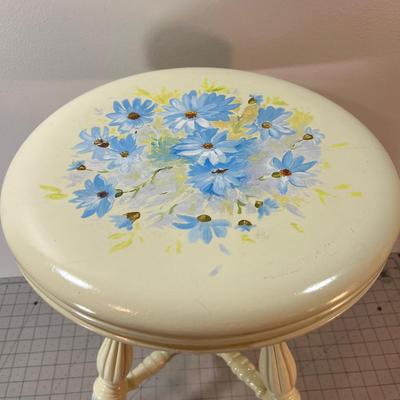 Flower Painted Piano Chair
