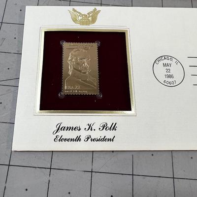 First Day of Issue, 22 K Gold Stamps COLLECTIBLE!!!