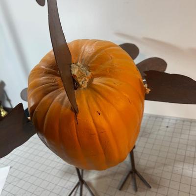 TURKEY Made of Pumpkin and Metal