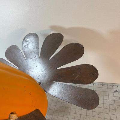 TURKEY Made of Pumpkin and Metal