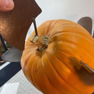 TURKEY Made of Pumpkin and Metal