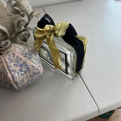 Super Lot of Decorative Items: Artichoke, Candle Stick, Frame etc. 