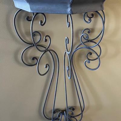 Wrought Iron Metal Wall Sconce 
