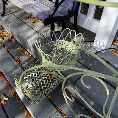 Light Green Tricycle Shaped Plant Stand