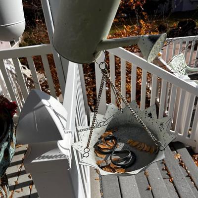 Hanging Feeders, pots and decorations