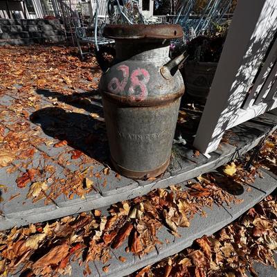 Old Milk Jug with a facet on it