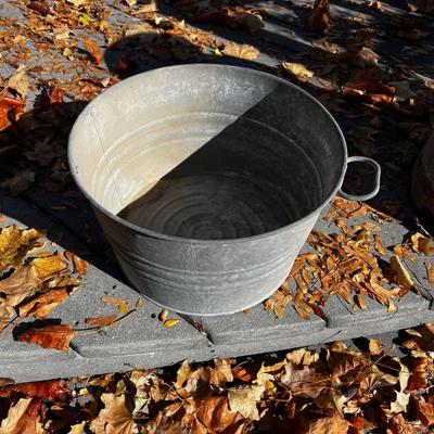 3 Gallon Galvanized Wash Tub