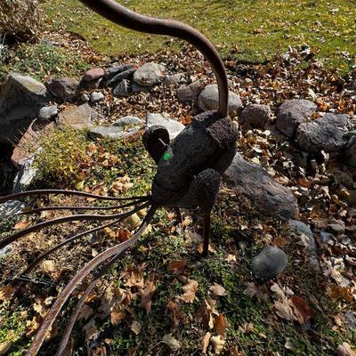 Ostrich Kinetic Yard Art
