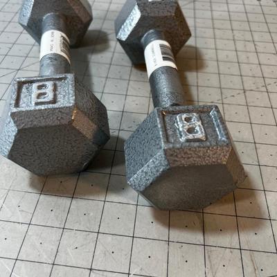 8 lb. Hex Dumbbell Set 