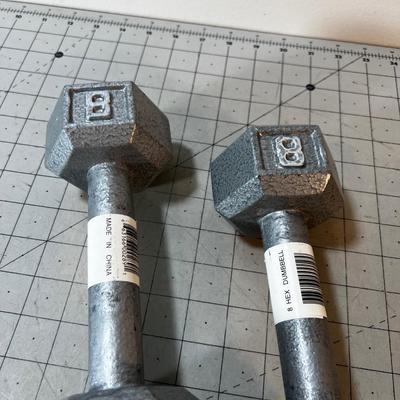 8 lb. Hex Dumbbell Set 