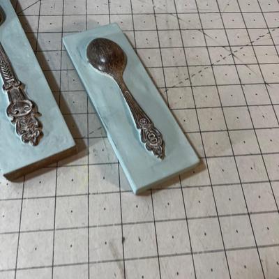 Pewter Bread Dish and 3 Wall Plaques