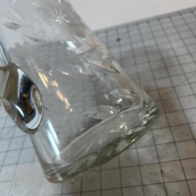 Cut Glass Water Pitcher