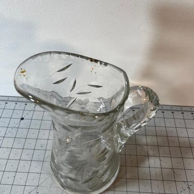 Cut Glass Water Pitcher